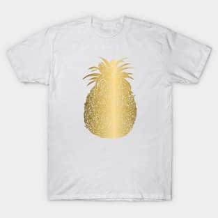 Gold Filled Pineapple Design T-Shirt